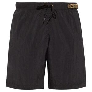 Moschino Mens Metal Logo Swim Shorts / Black